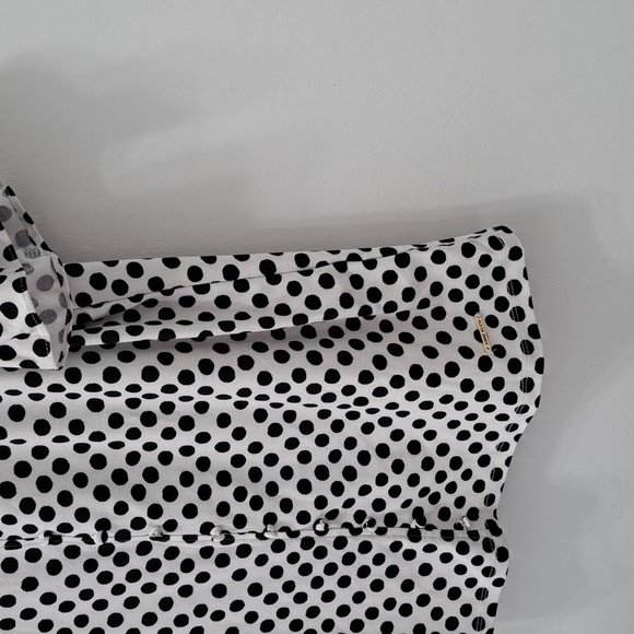 Anne Klein polka dot blouse size medium - Picture 2 of 7
